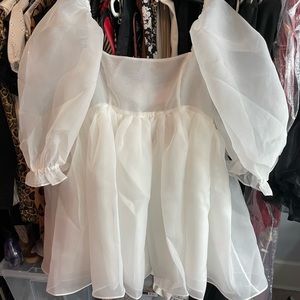 New Selkie Puff dress, NWT, XL Ivory